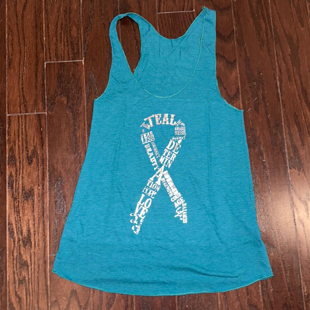 Judith March Ovarian Cancer Awareness Tank - Size Small *Profits to be donated!*